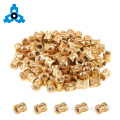 Hex Knurled Threaded Nuts DIN16903 Brass Hex Knurled Threaded Insert Embedded Nuts Supplier